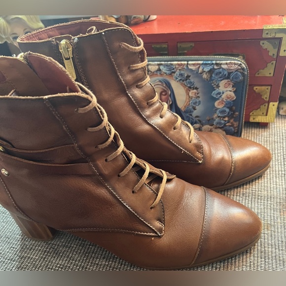 Pikolinos Brown Leather Ankle Boots - Picture 2 of 14